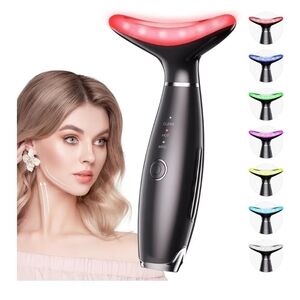 7 Color Galvanic Machines  Red LED Facial Massager with Red Light Therapy